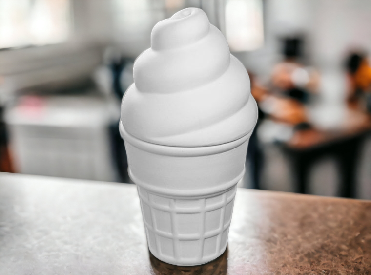 Ice Cream Cone Box River Craft Ceramics