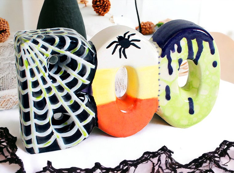 Porte-Serviettes Halloween Duncan – Céramique Biscuit à Peindre – U-Pick