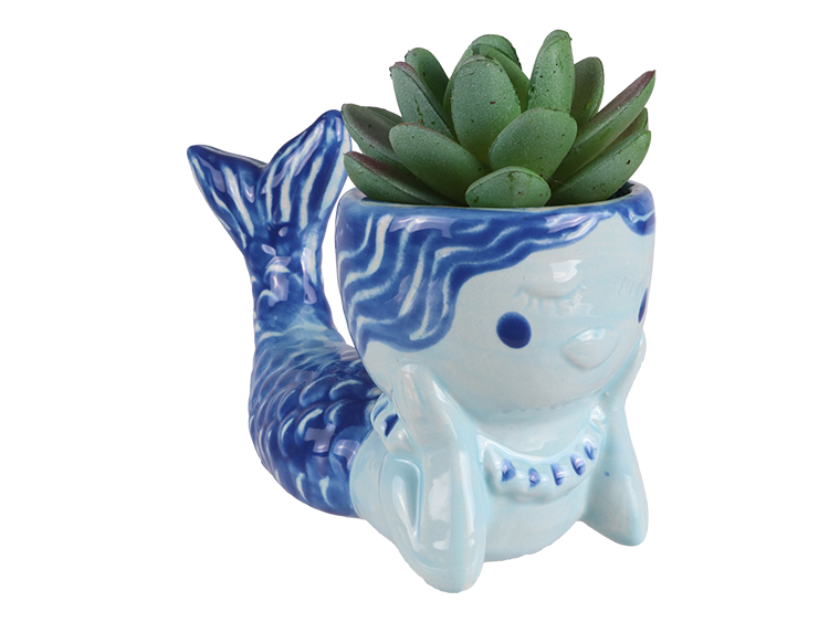 mermaid succulent planter Pearl the Mermaid Planter – River Craft Ceramics