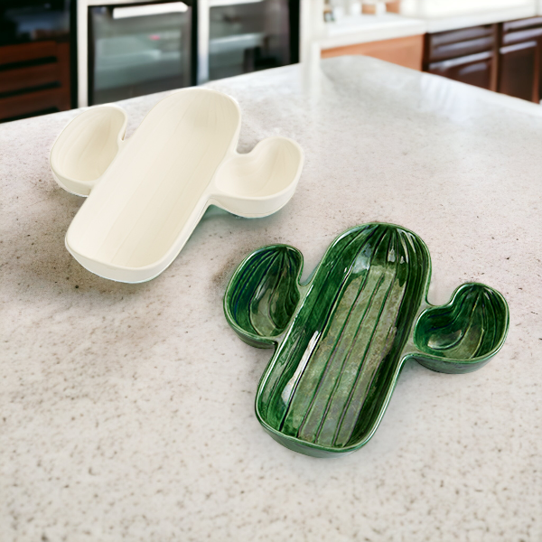 Cactus Chip and Dip River Craft Ceramics