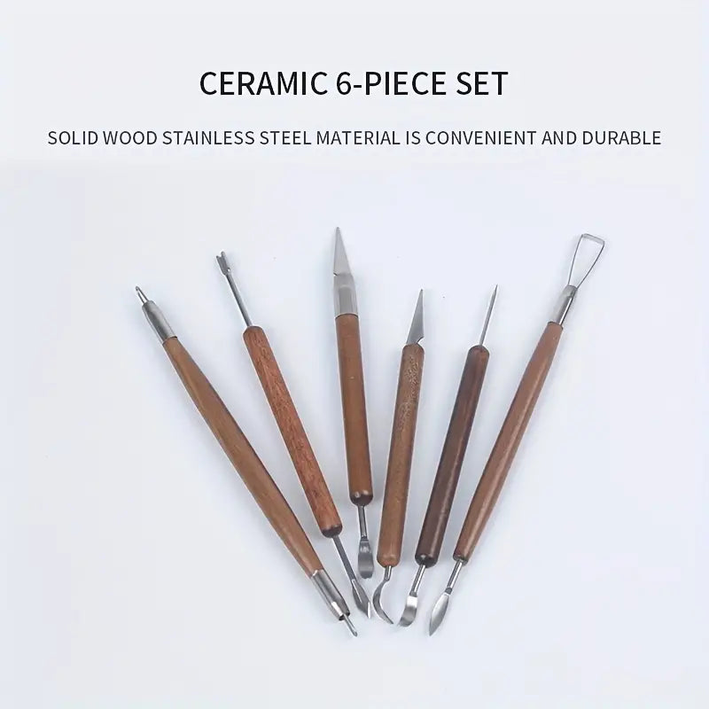 6pcs Set Of Clay Tools, Sculpture Tools, Carving Tools – River Craft  Ceramics