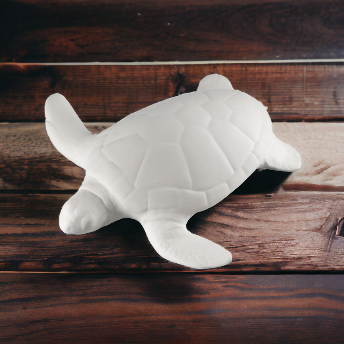 Ceramic Bisque, Ready to Paint, Large Sea Turtle River Craft Ceramics