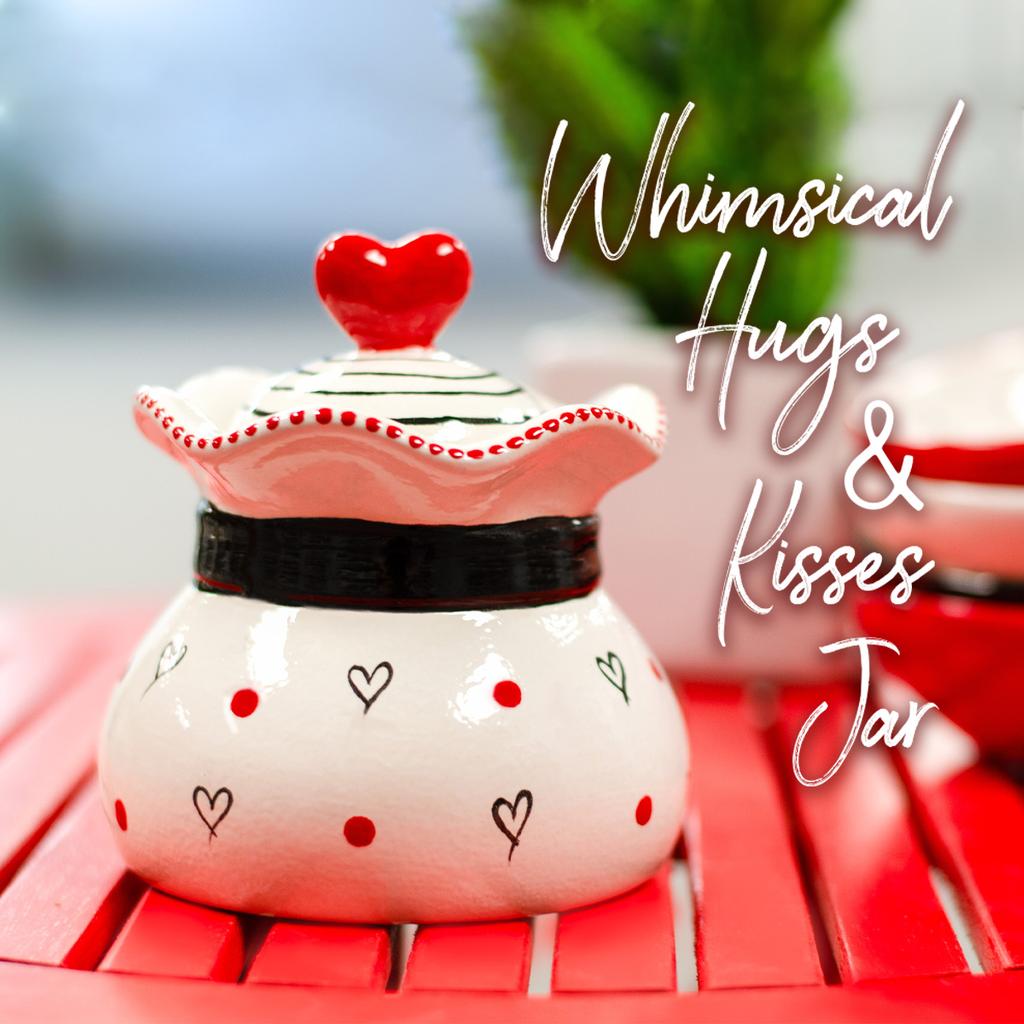 Hugs and Kisses Keeper  River Craft Ceramics