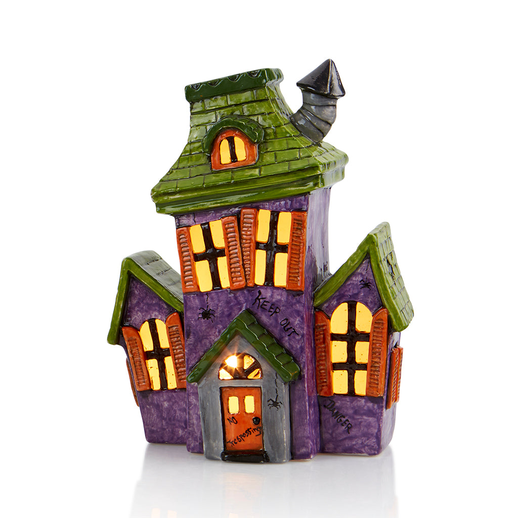 Light up outlet pastel haunted house NWT