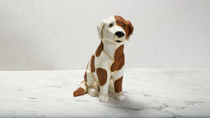 RUSTY SPOTTED FACETED DOG