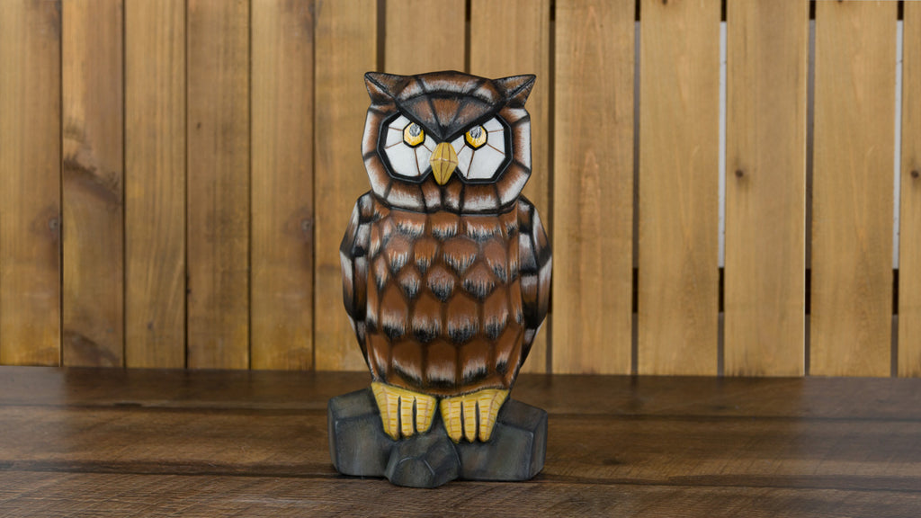 ACRYLIC FACETED OWL