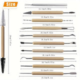 11pcs/Set Art Hobby DIY clay tools Cold porcelain polymer clays molds sculpting Tools for Modeling Tools ceramics & pottery