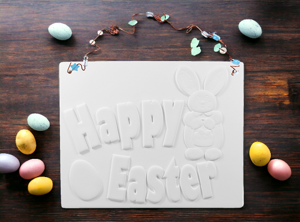 Happy Easter Wall Plaque
