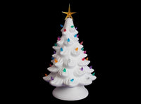 13" Lighted Christmas Tree with Plain Base