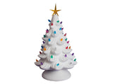 13" Lighted Christmas Tree with Plain Base