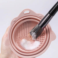Brush Tool Cleaning Silicone Folding Bowl