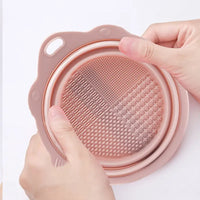 Brush Tool Cleaning Silicone Folding Bowl