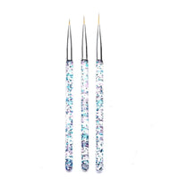 3 Piece Speckled Liner Brush Set