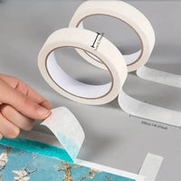 One Roll Premium White Art Tape - Removeable Linen Paper Tape