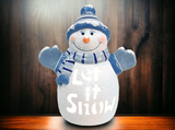 Let It Snow Lighted Snowman