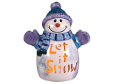 Let It Snow Lighted Snowman