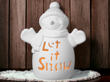 Let It Snow Lighted Snowman