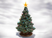 Paint Party 13" Ceramic Christmas Tree with Plain Base