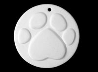 Flat Paw Print Ornament