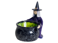 Witch with Cauldron Candy Dish