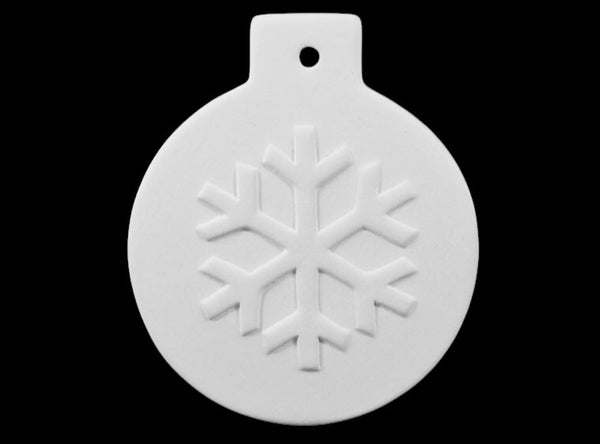 Flat Ball Snowflake Ornament