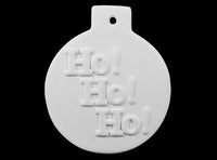 Flat Ball Ho Ho Ho Ornament