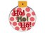 Flat Ball Ho Ho Ho Ornament