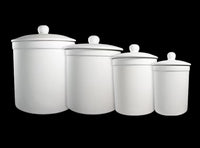 Plain Round Canister Set
