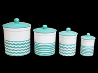 Plain Round Canister Set