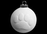 Ball Paw Print Ornament