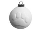 Ball Paw Print Ornament