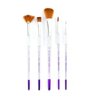 Royal & Langnickel - 5pc Soft Grip Synthetic Sable Artist Paint Brush Set - Mop Variety