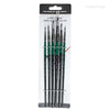 Green Acrylic Paint Brushes - Pack of 6 Professional, Round, Synthetic Nylon Hair