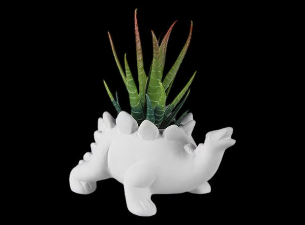dinosaur planter succulent Stegosaurus Dinosaur Succulent Planter – River Craft Ceramics