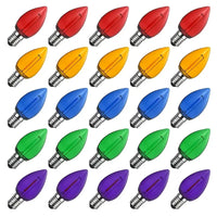 C7 Led Replacement Christmas Light Bulb, C7 Shatterproof Led Bulbs - Choose Color