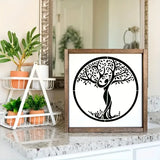 12pcs Reusable Tree of Life Stencils for DIY Home Decor - Create Beautiful Artwork with Ease!