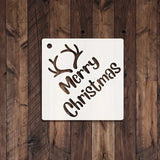 25pcs Christmas Theme Painting Stencils DIY Art Crafts Farm Drawing Template Reusable Stencil For Painting On Wood Wall Furniture Floor Fabric Decor