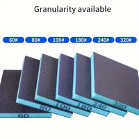 6pcs Sanding Sponges Washable And Reusable Double-Sided Sanding Blocks 60-320 Grits Wet Dry Sandpaper