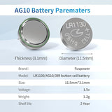 Ag10 Button Cell Battery