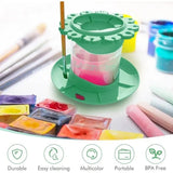 Paint Brush Cleaner, Silicone Brushes Holder and Painting Cups, Round Detachable