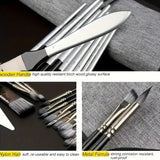 24pcs Art Brush Combo Set Professional Series Painting Brush wit Carrying Case