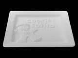 Square Cookies for Santa Gingerbread Man Plate