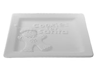 Square Cookies for Santa Gingerbread Man Plate