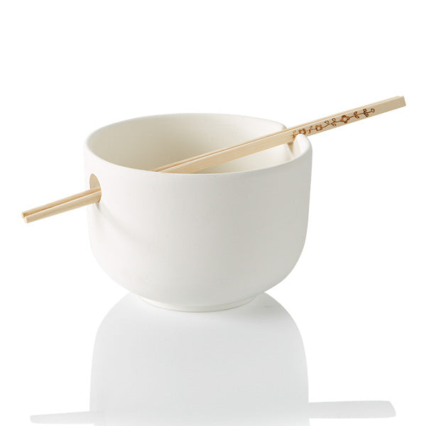 Noodle Bowl with Chopsticks