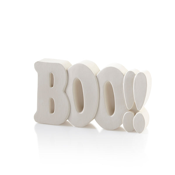 BOO Word Plaque
