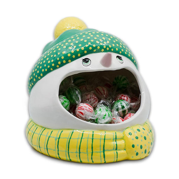 Snowman Loud Mouth Candy Dish