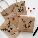 34pcs Snowman Expression Theme Stencils - Hollow Out Colorful Stencils for Ceramics, Wall Album Decoration, DIY Hand-Painted Projects, and More