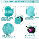 Starfish Brush Cleaning Mat with Color Removal Sponge, 2 in 1 Design Silicone Cleaner Pad for Dry Brush Color Switch and Wet Cleaning