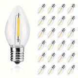 Warm White C7 Led Replacement Christmas Light Bulb, C7 Shatterproof Led Bulb