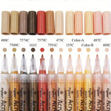 12 Colors Skin Tone Acrylic Painter Pen